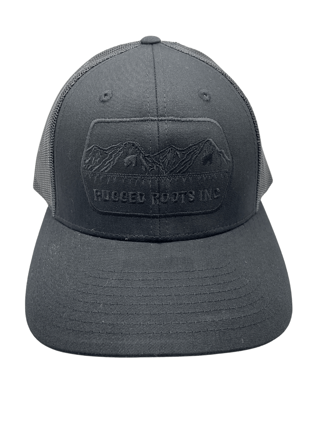 Rugged Roots | Trucker Hat Gray with Gray logo