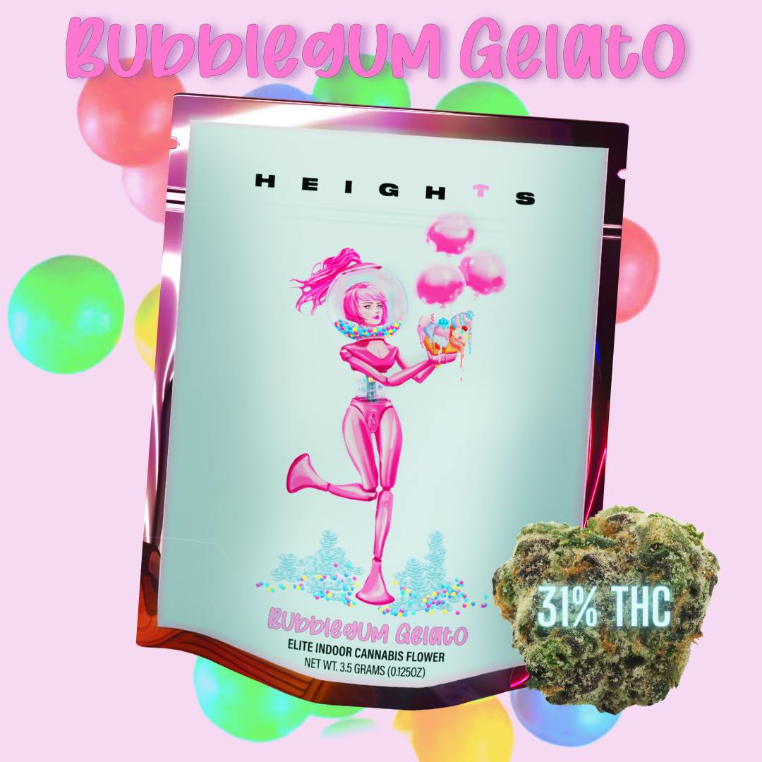 HEIGHTS Bubblegum Gelato 3.5g Indoor Flower