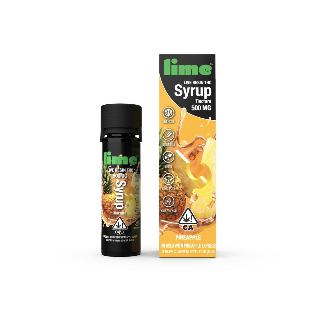 500mg Live Resin THC Syrup Tincture | Pineapple