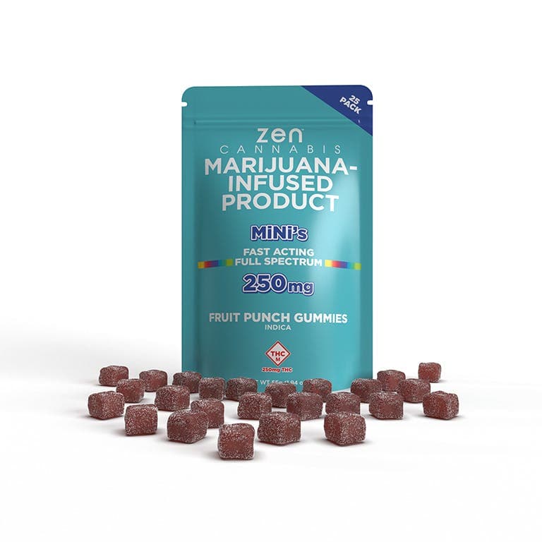 Zen Cannabis Mini's 250mg (Fruit Punch - Indica)