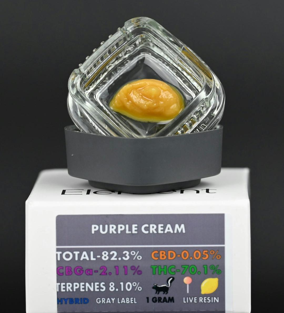 Element Live Resin 1G - Purple Cream
