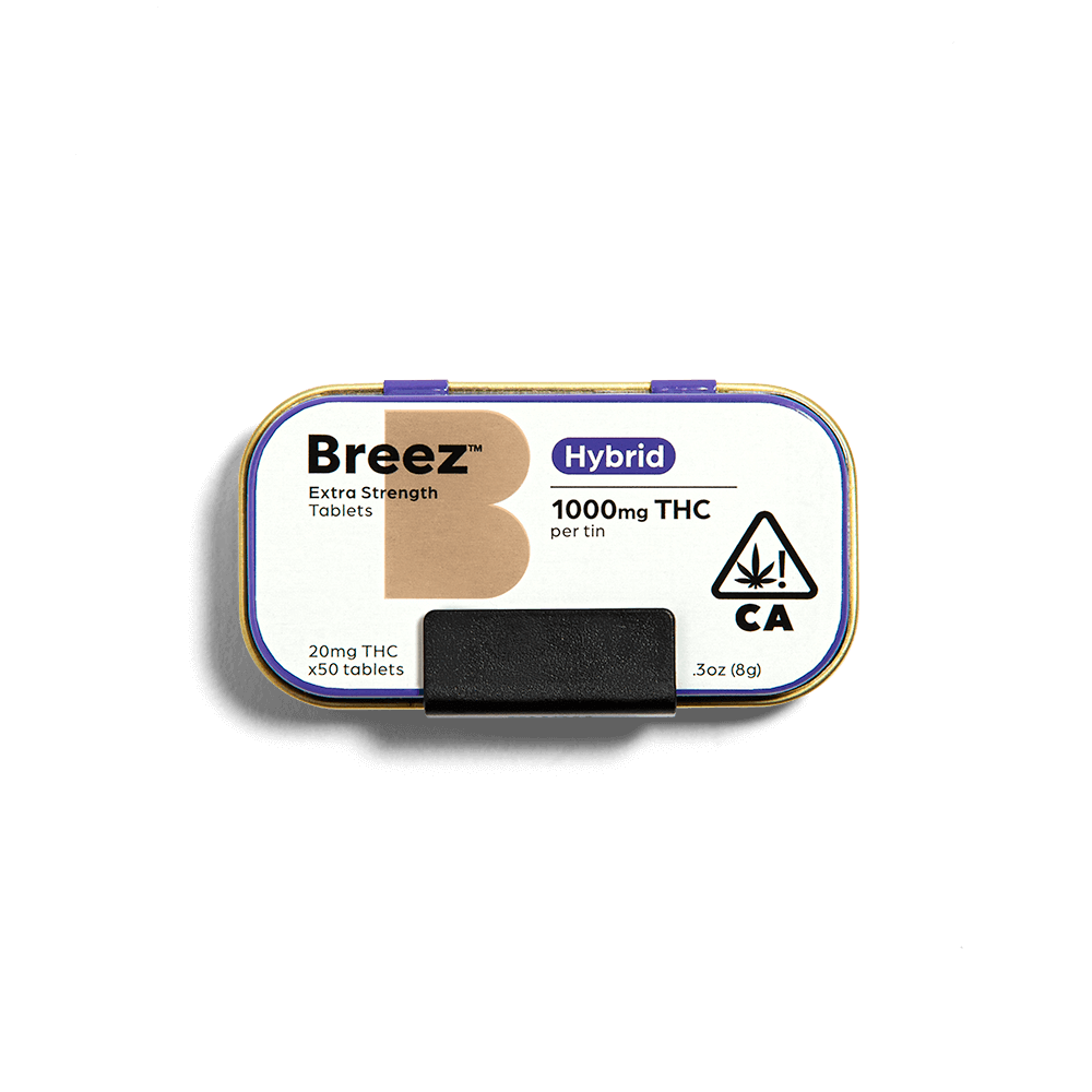 Breez Hybrid Tablet Tin | 1000mg THC total