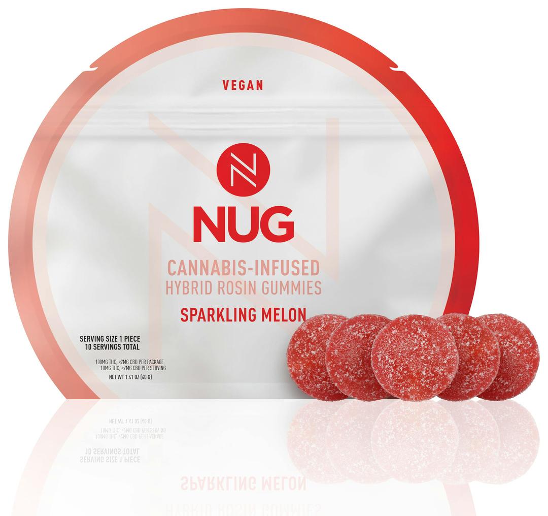 Euphoric Sparkling Melon 100mg Hybrid Rosin Gummies