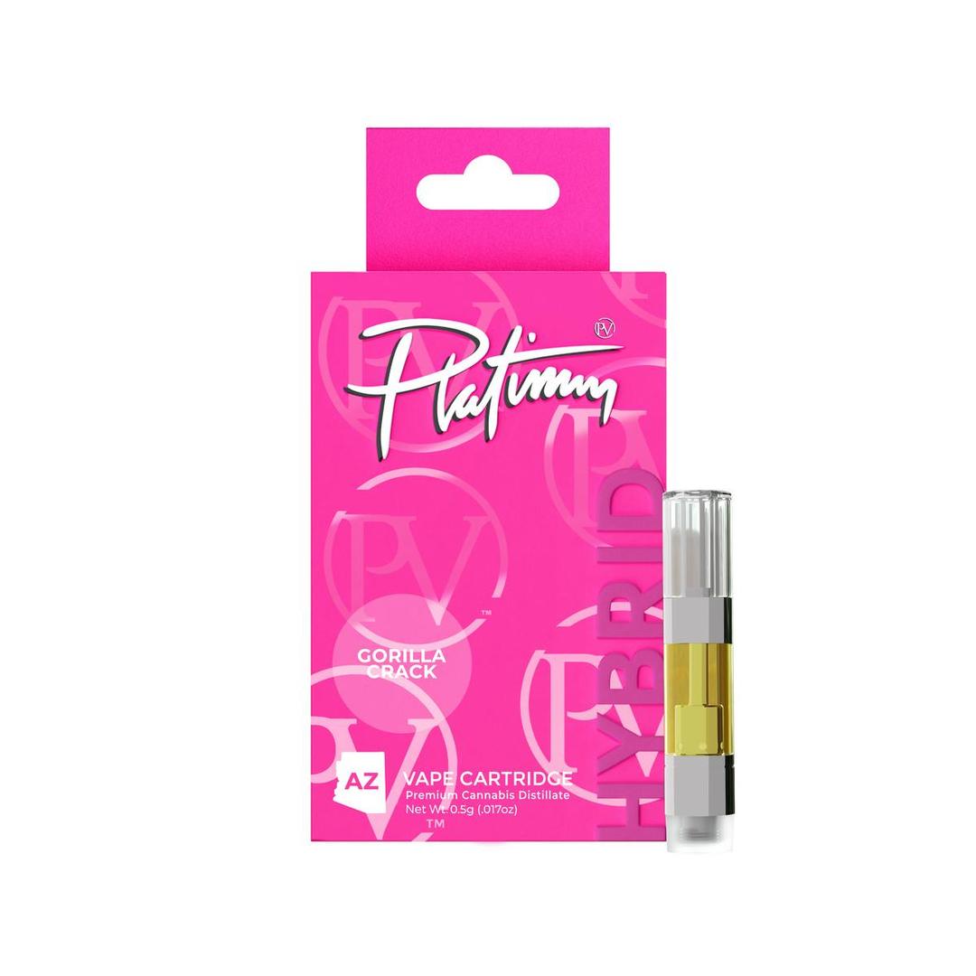Platinum Vape Gorilla Crack (Hybrid) 510 Thread Cartridge 0.5g