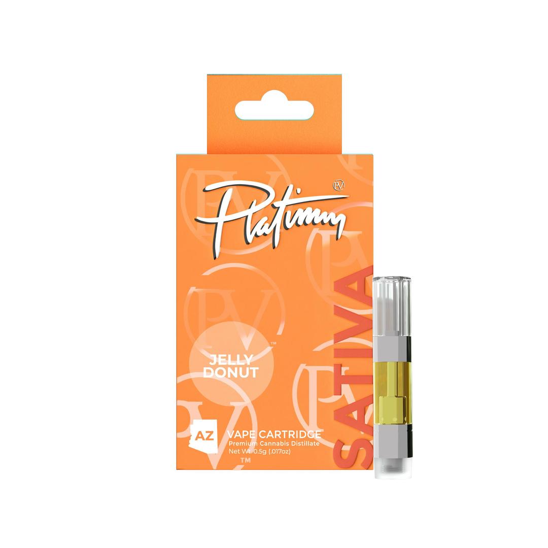 Platinum Vape Jelly Donut (Sativa) 510 Thread Cartridge 0.5g