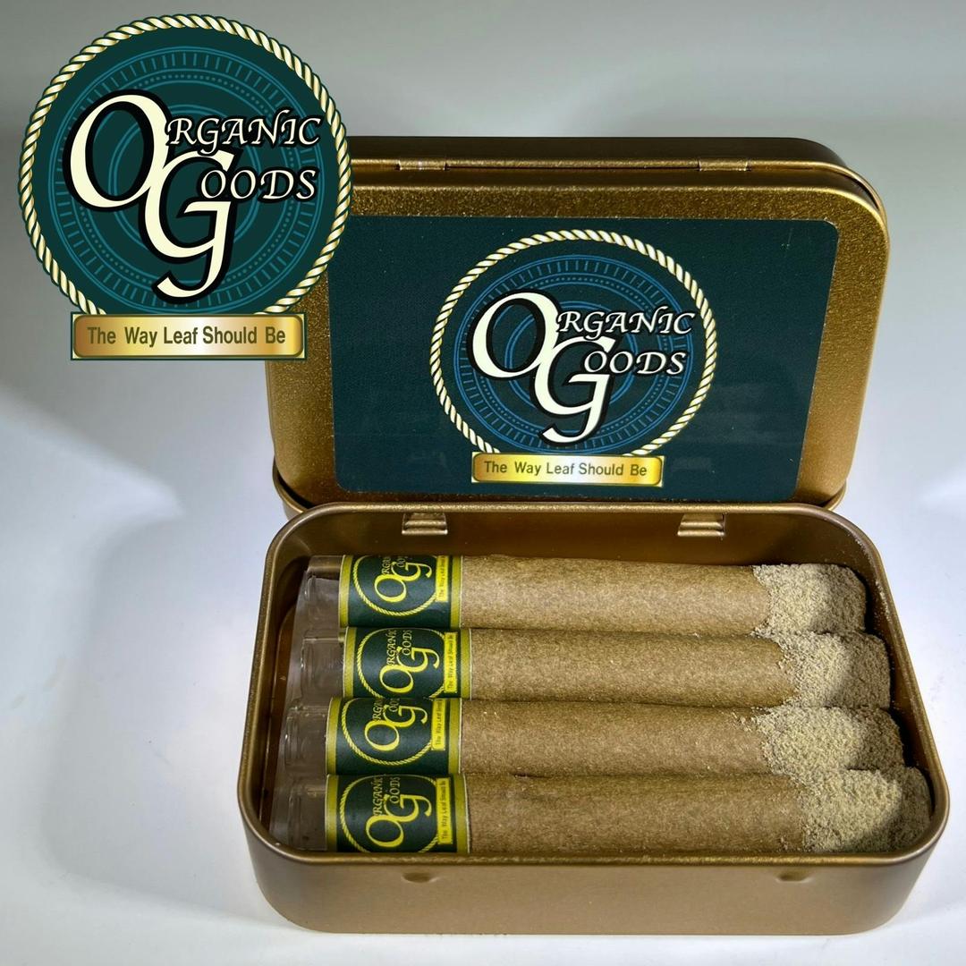 Organic Goods TF Mini Blunts Dipped in Badder & Kief Berry Danish 6.8 G