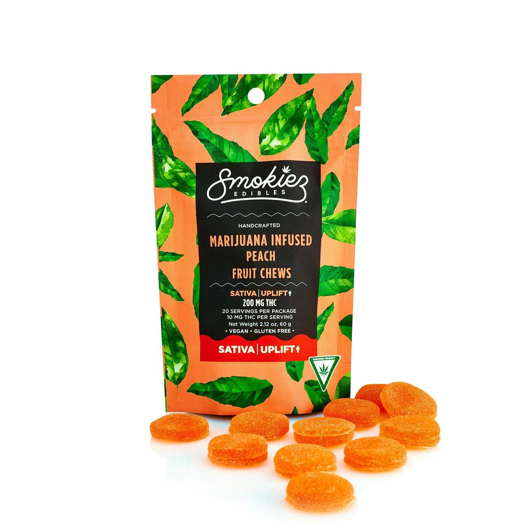 Peach | Sativa Uplift | 200mg THC Fruit Chews - MI