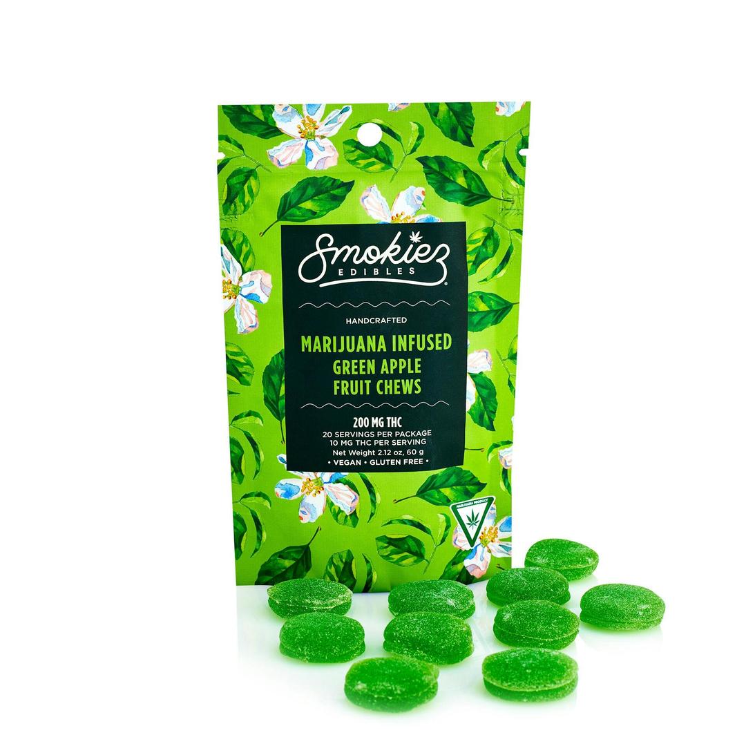 Green Apple | 200mg THC Fruit Chews - MI