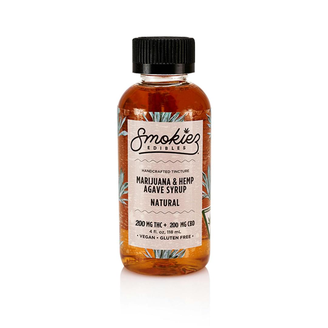 Natural THC:CBD 200mg:200mg Infused Agave Syrup - MI