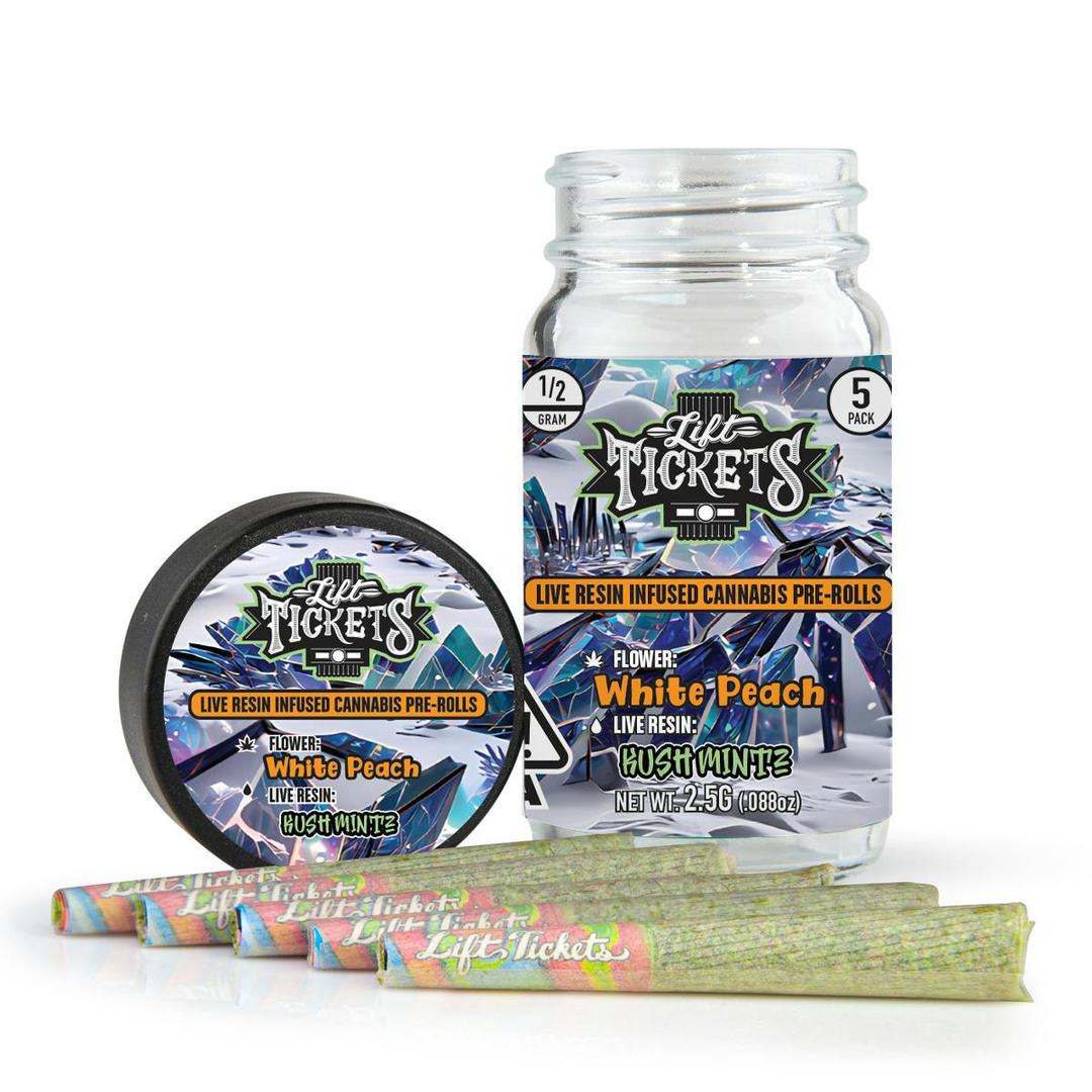 White Peach x Kush Mintz - Infused Pre-Roll 5-Pack