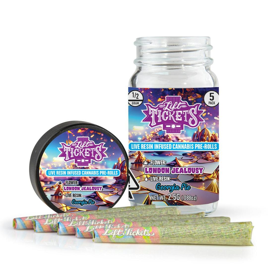 London Jealousy x Georgia Pie - Infused Pre-Roll 5-Pack