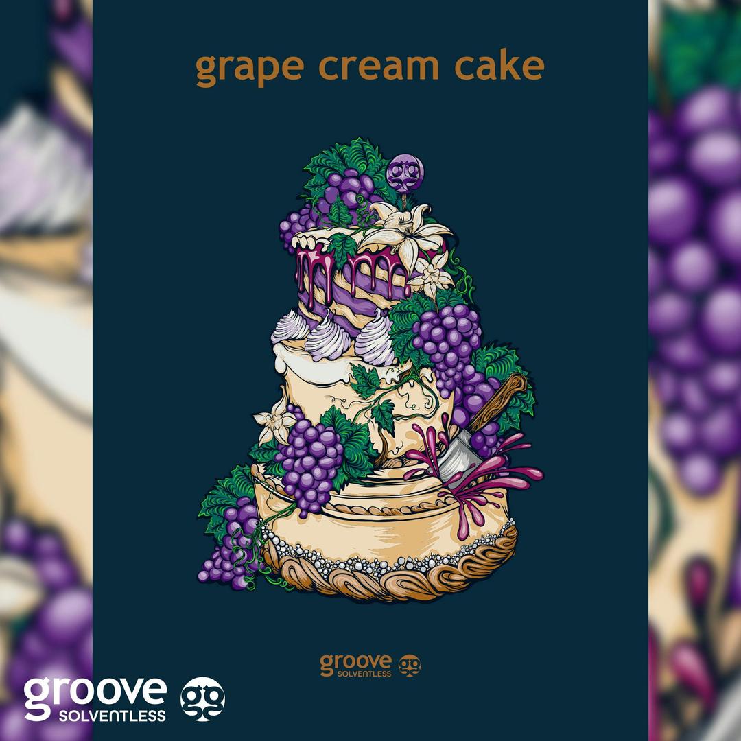 Grape Cream Cake Strain Art Poster (18 X 24)