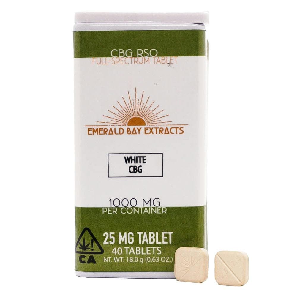 White CBG RSO (25mg Tablet) (1000mg Package)