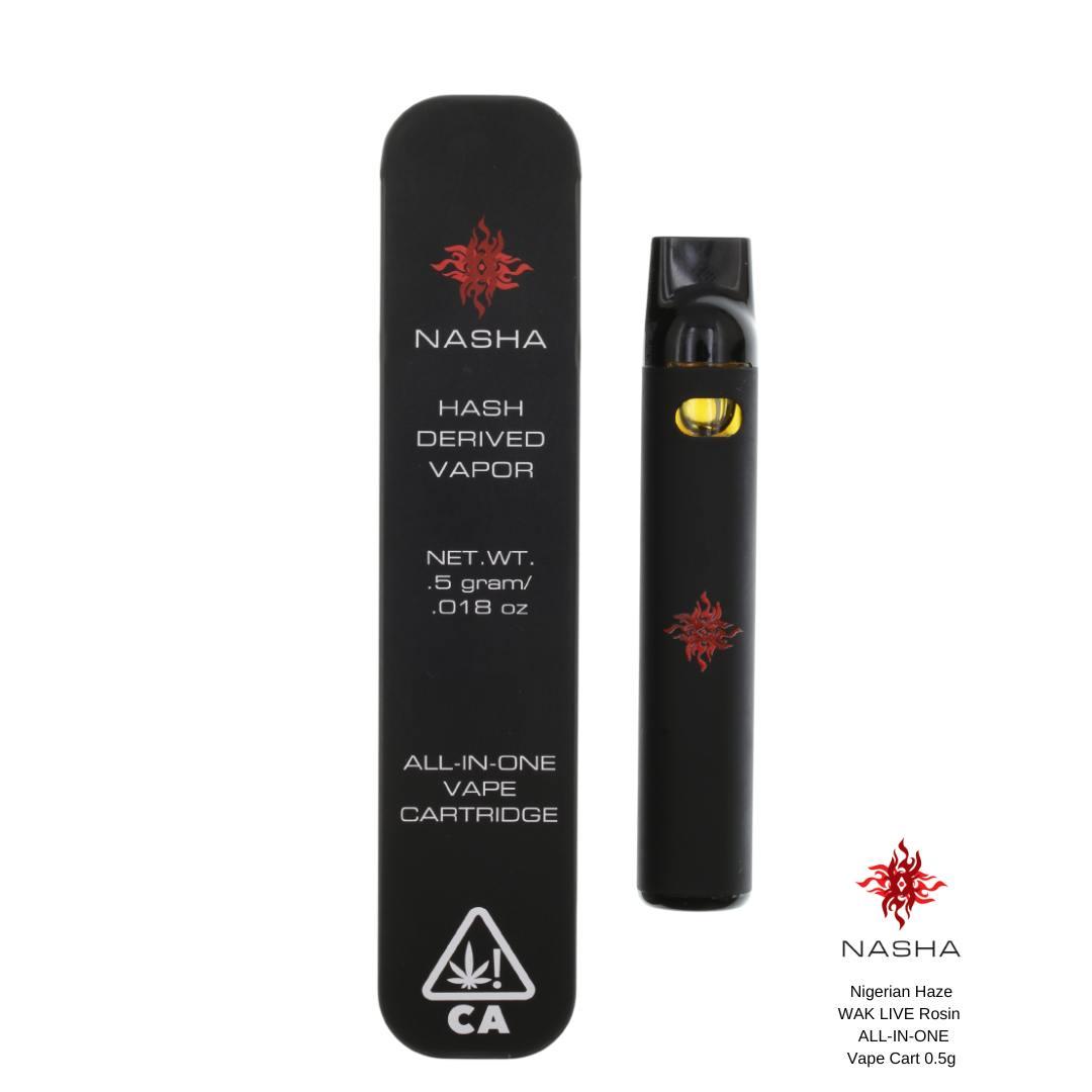 Nigerian Haze WAK Live Rosin All-In-One Vape Cart 0.5 g (High Water Farm)