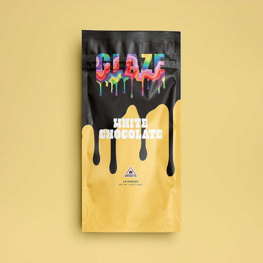 Glaze | White Chocolate Bar | 100mg