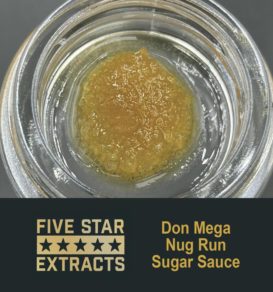 Five Star Extracts: Don Mega - 1 Gram Nug Run Sugar Sauce