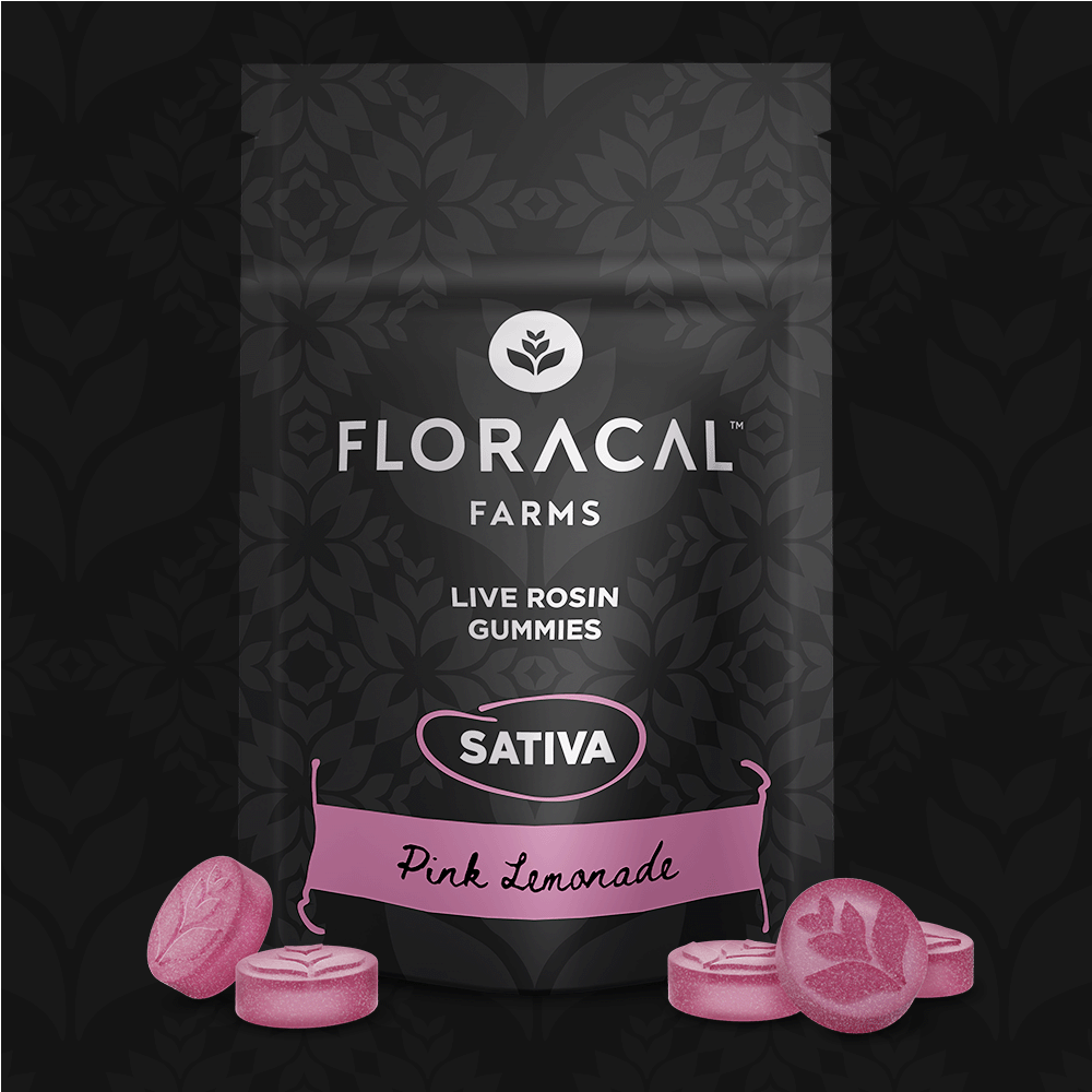 Pink Lemonade | Sativa Live Rosin Gummies 100mg [10pk]