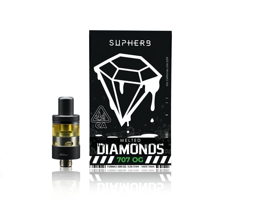 Supherb - 707 OG Indica Melted Diamonds Cartridge 1g