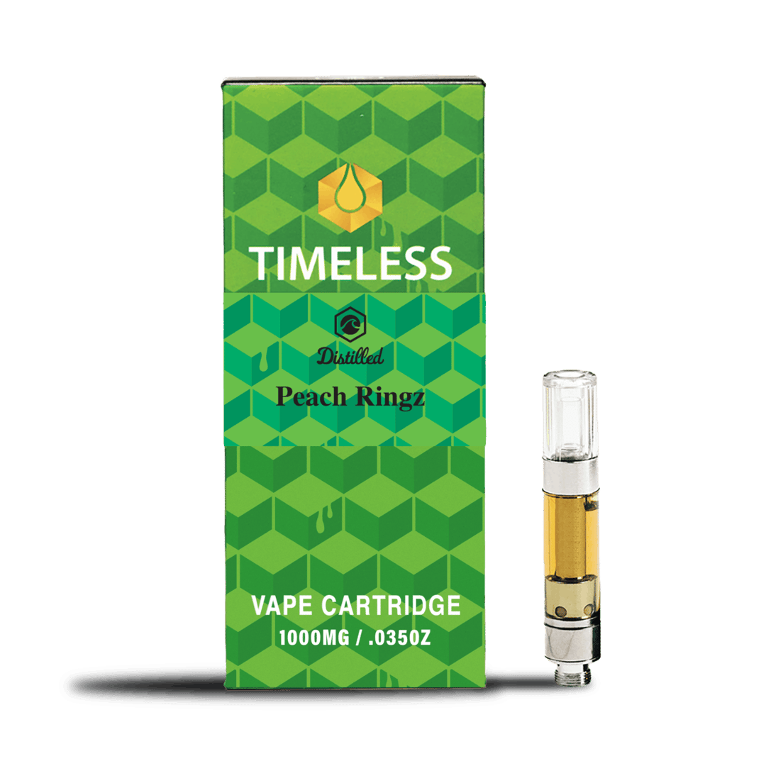 Timeless Peach Ringz 1000mg Vape Cartridge (Chill)