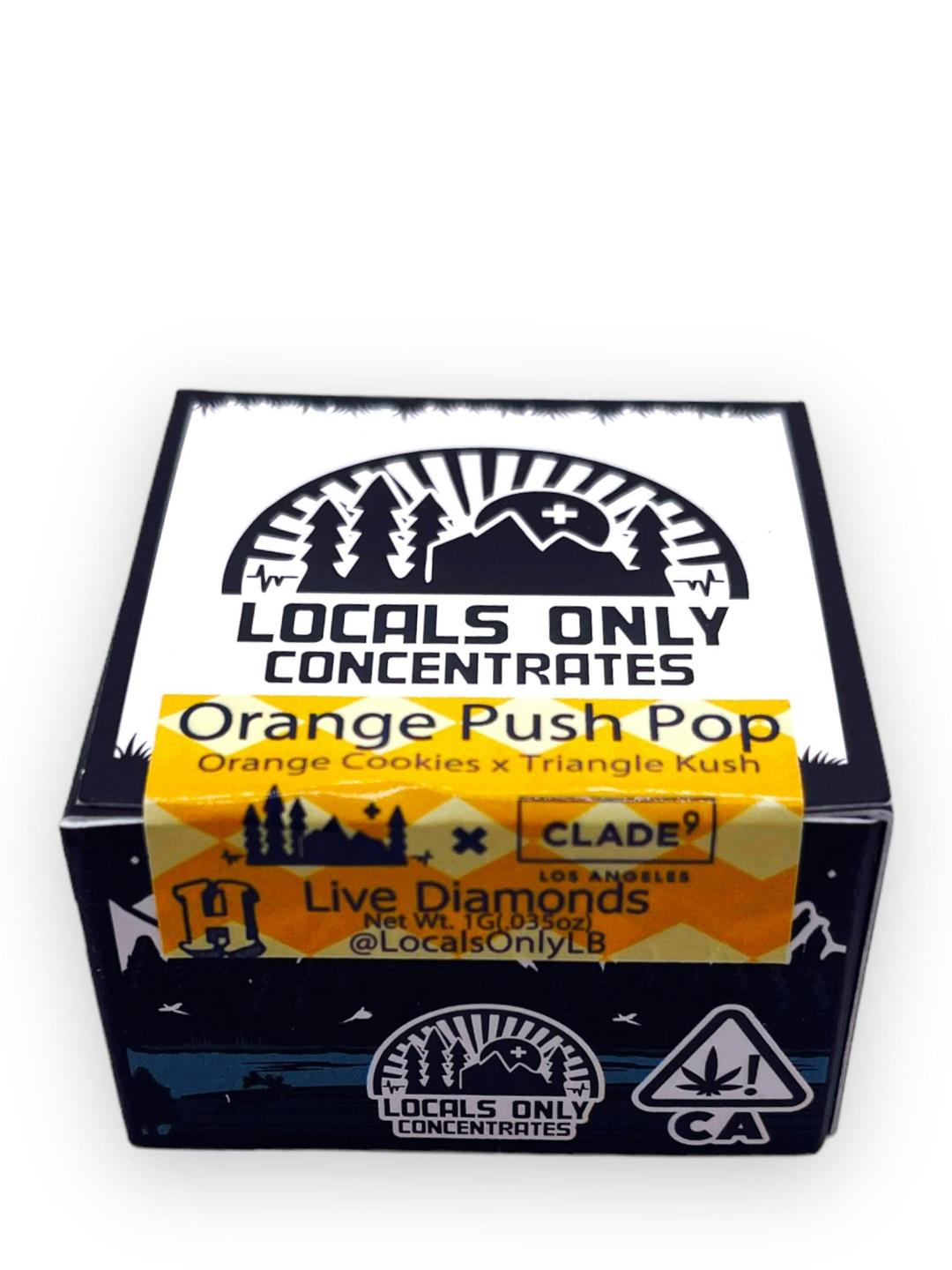 Orange Push Pop Live Diamonds