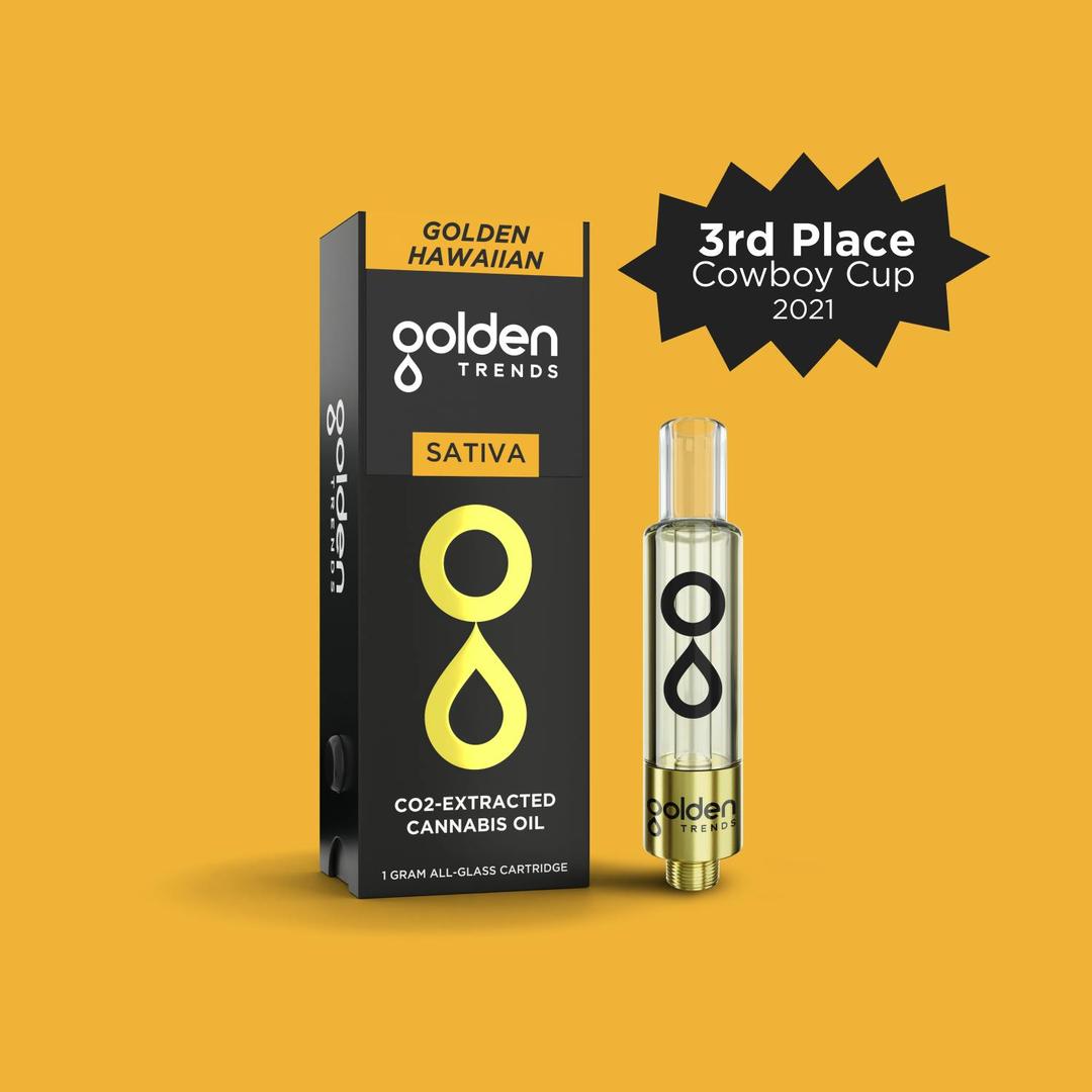 Golden Hawaiian - CO2 All-Glass Cart - 1G