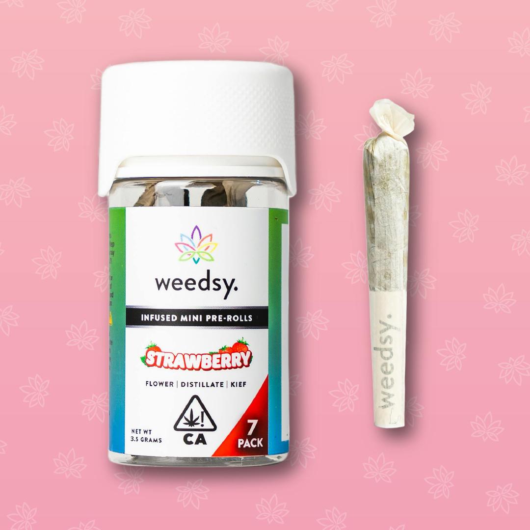 Strawberry 3.5G Infused Mini Pre-Rolls (7-Pack)