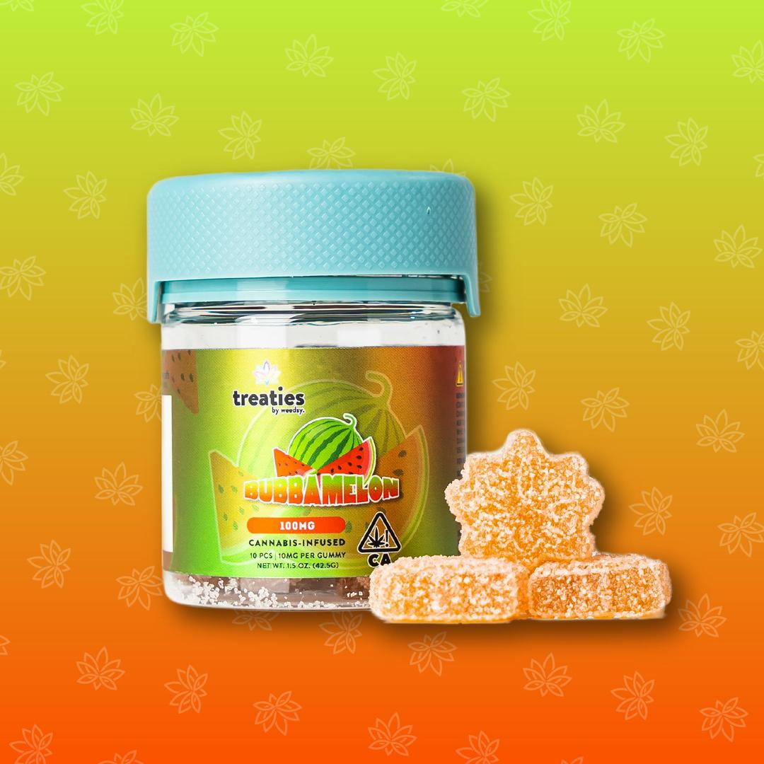 Treaties - Bubba Melon 100MG Infused Gummies