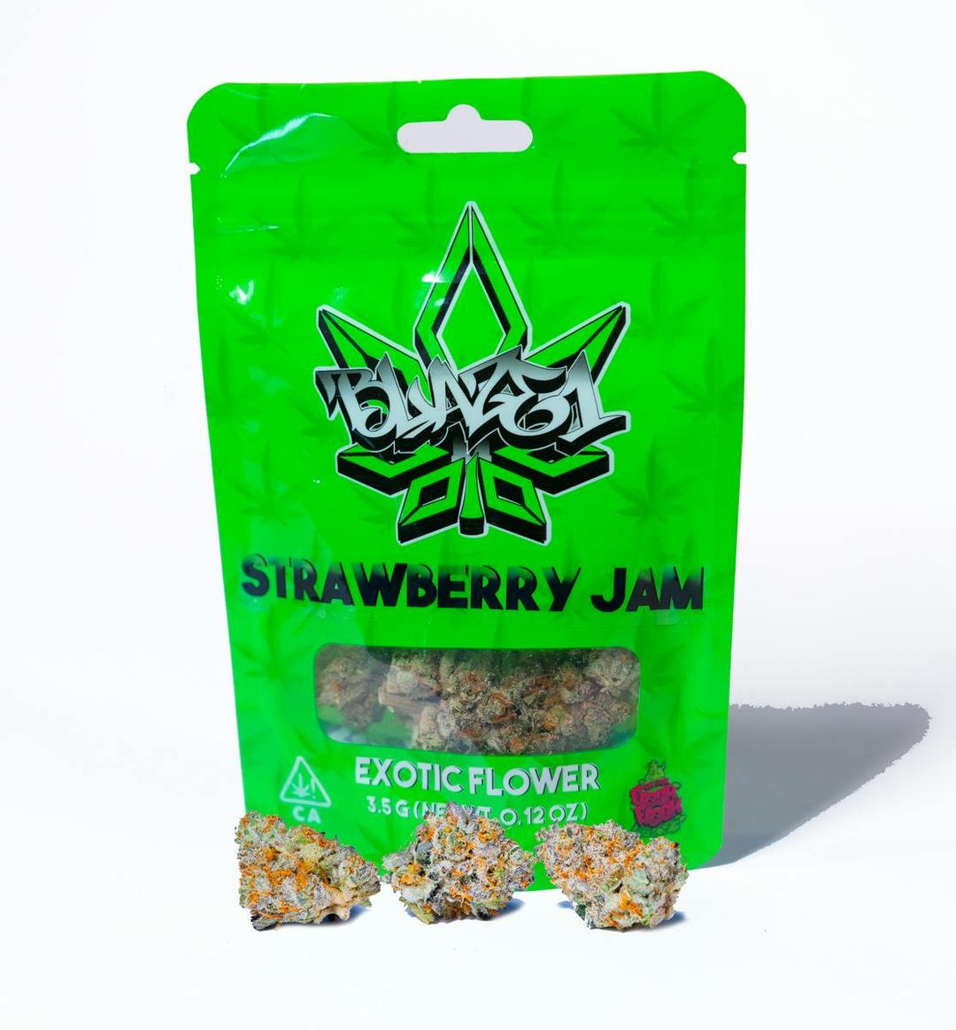 Blaze1 Strawberry Jam A Bag Eighth