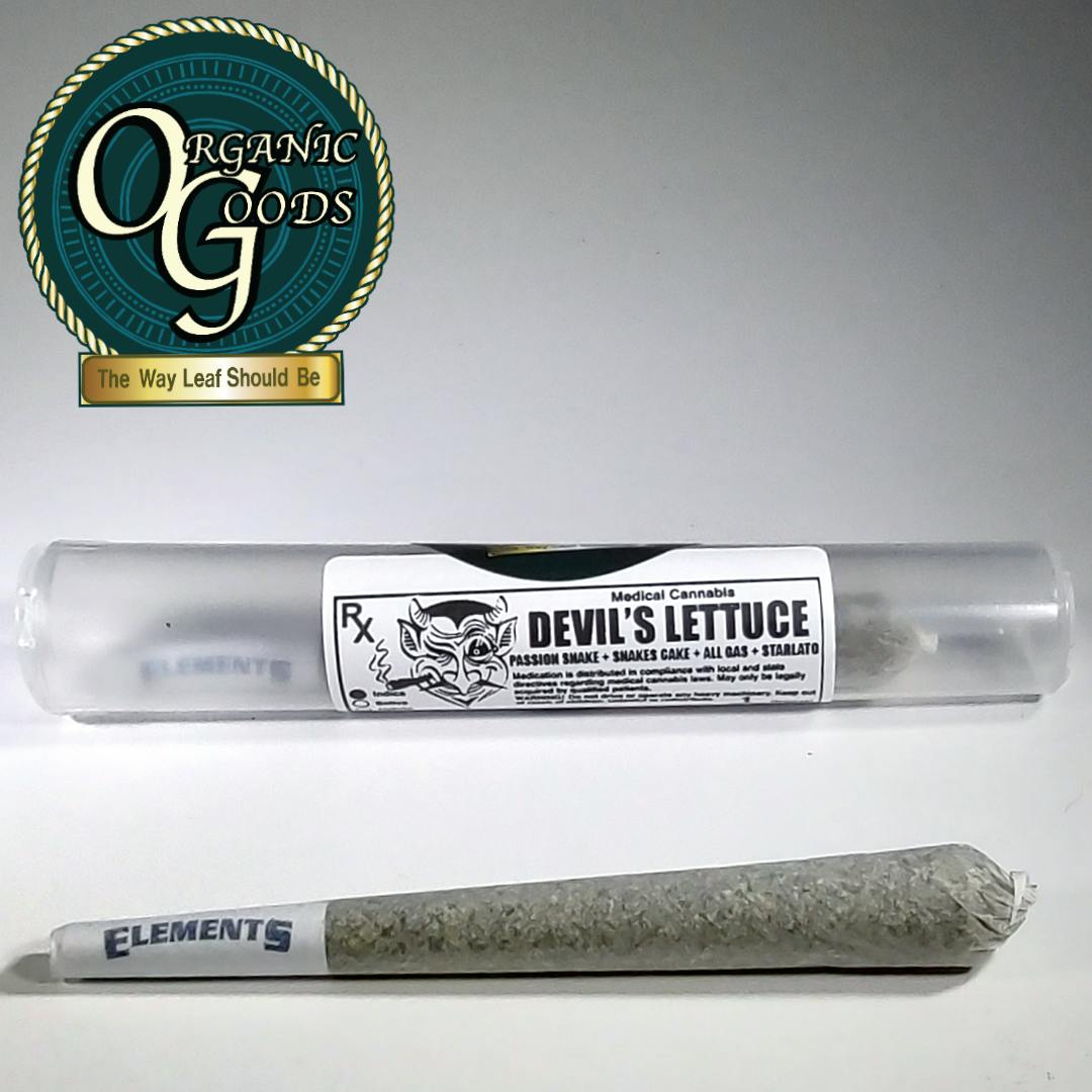 Organic Goods Pre-Roll Devil's Lettuce 1 G