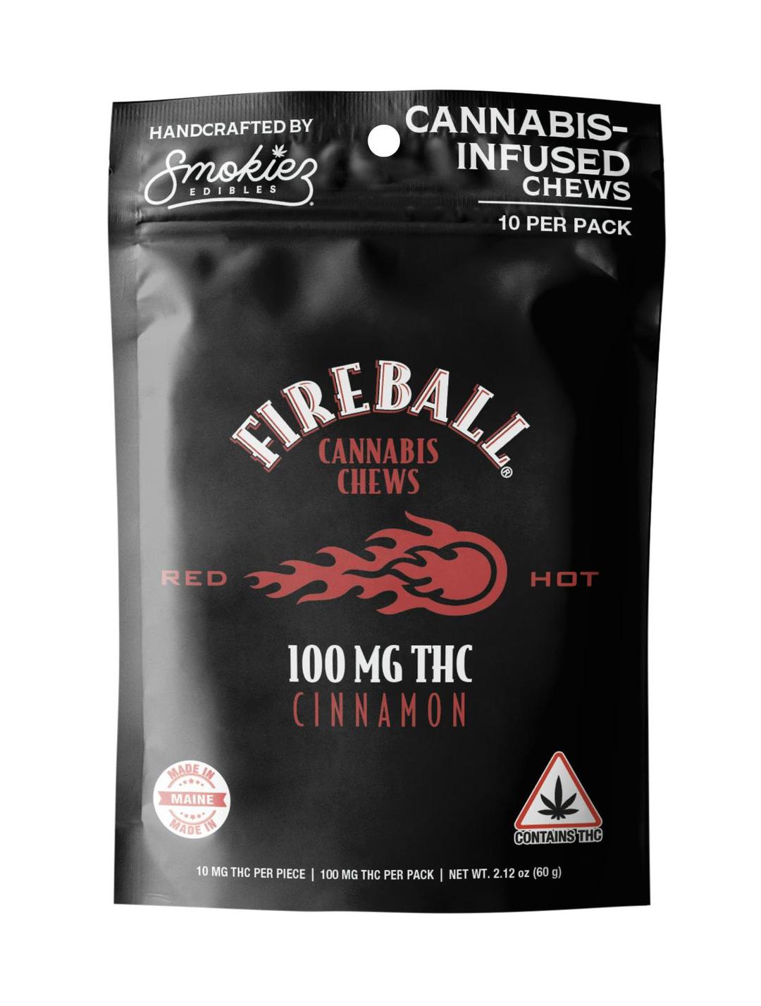 Fireball Whisky® 100mg THC Distillate Cannabis Gummies