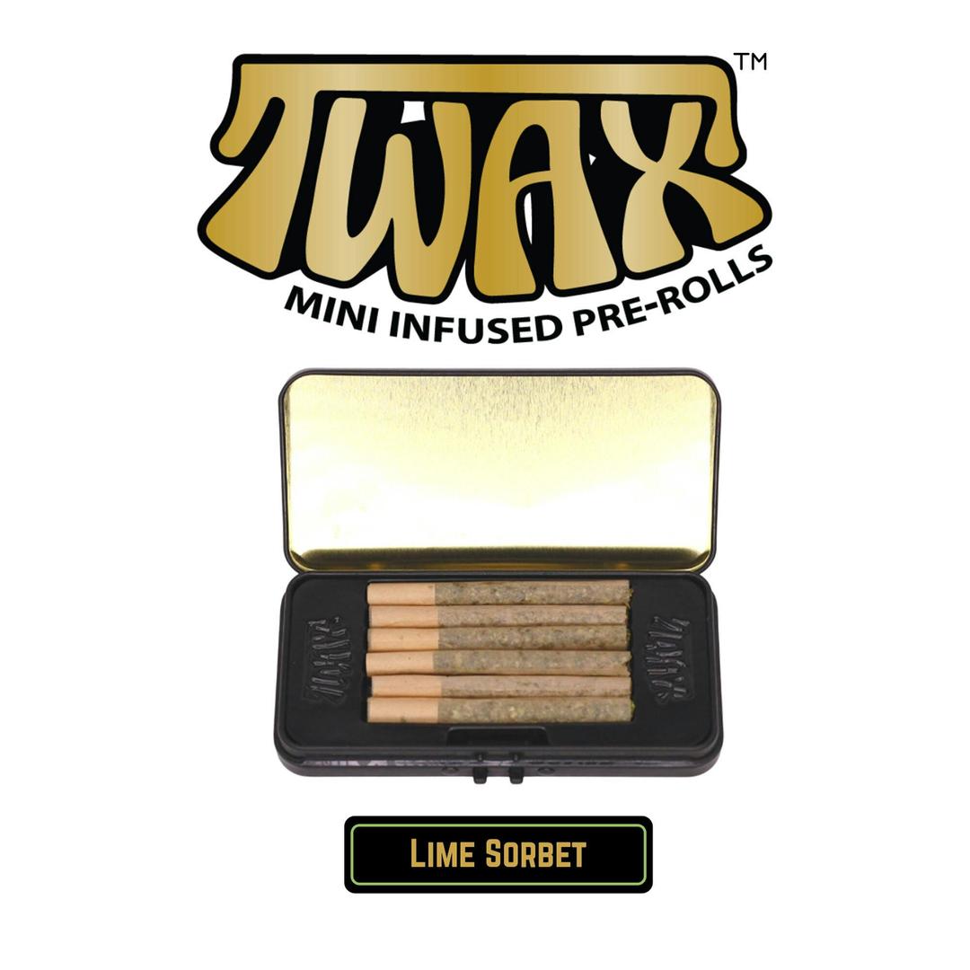 The Clear TWAX Mini Infused Pre-rolls 3g [6 Pack] | Lime Sorbet
