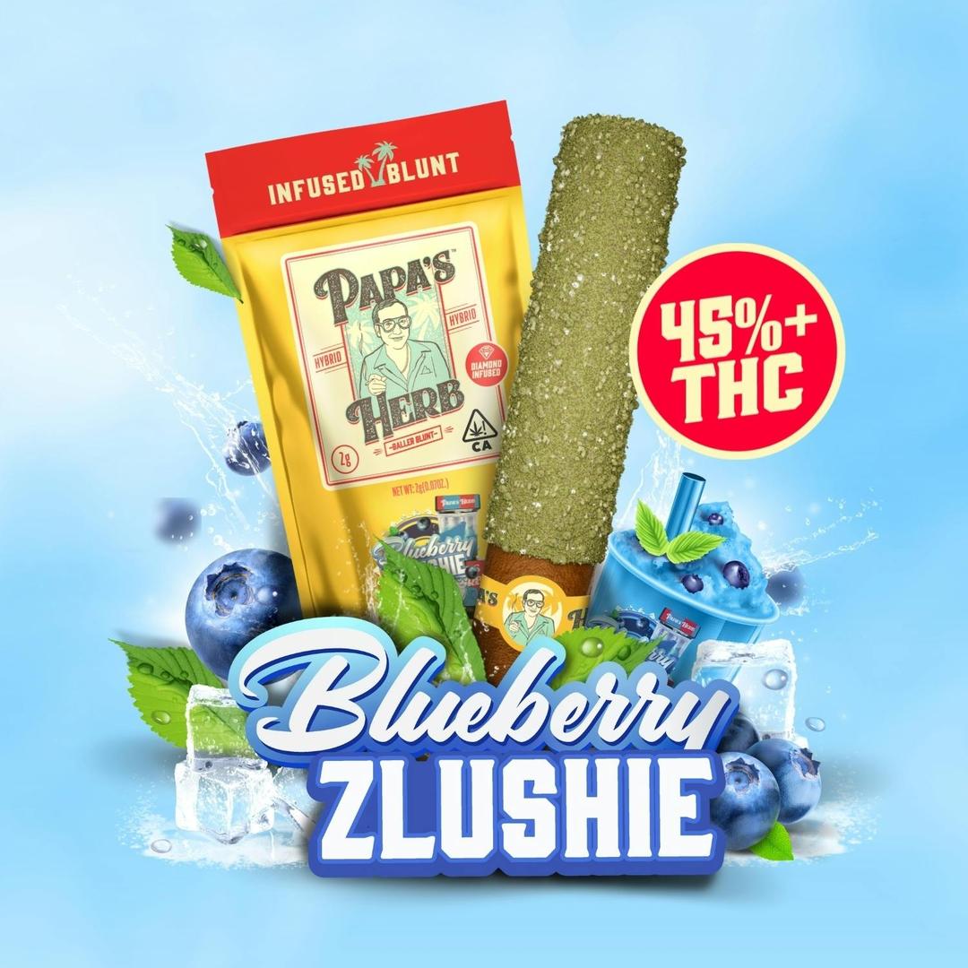 Blueberry Zlushie (2g) Diamond Infused Blunt