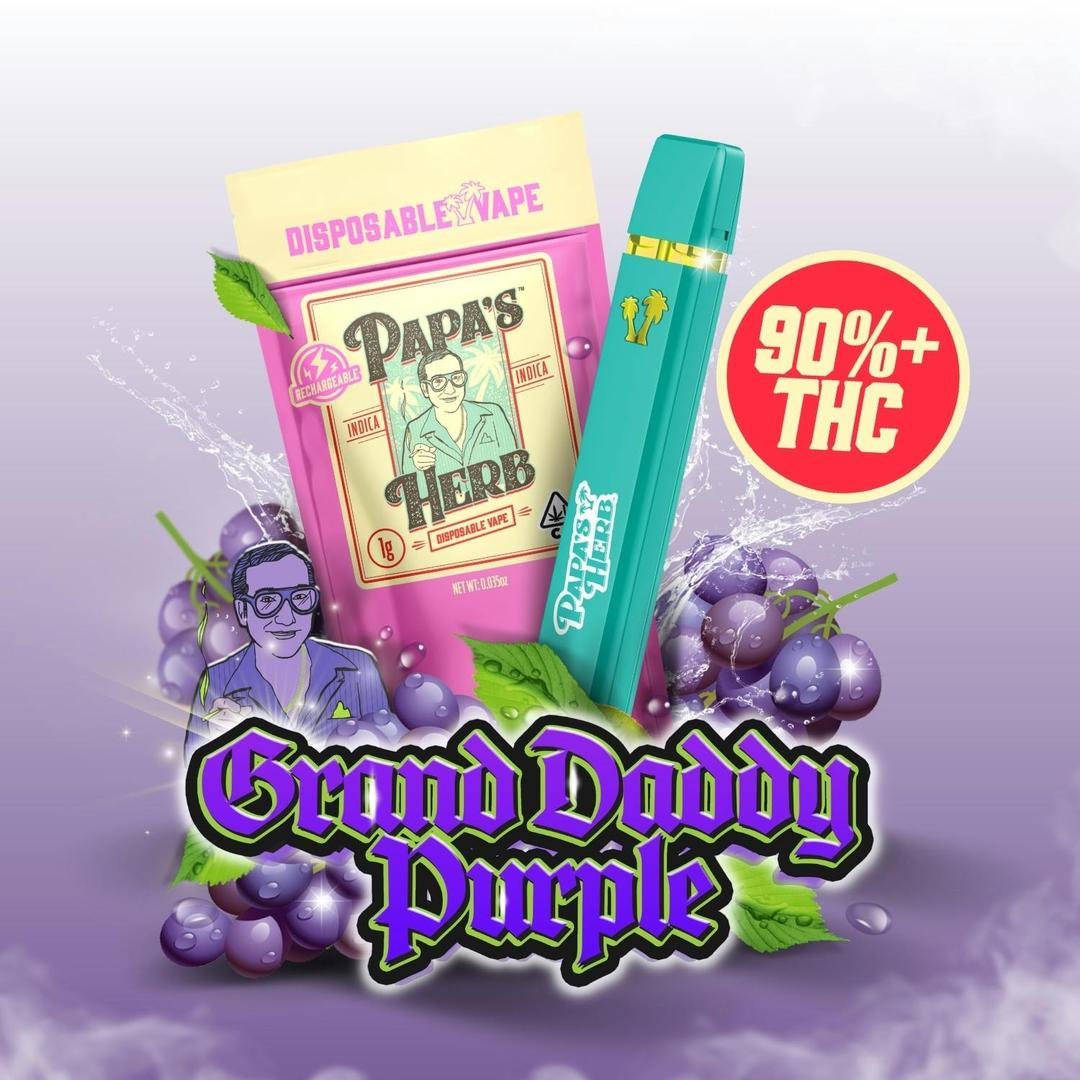Grand Daddy Purp (1g) Disposable Vape Cartridge