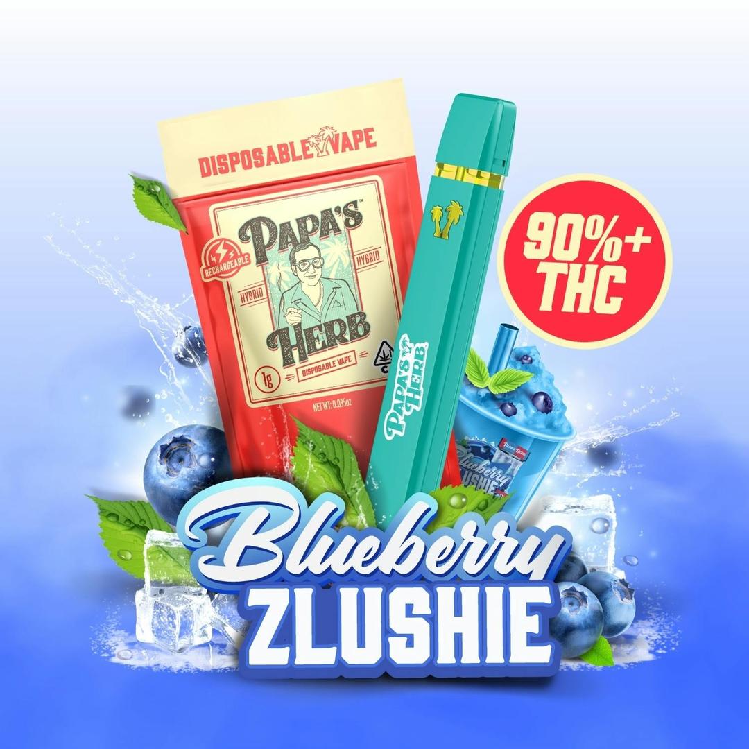 Blueberry Zlushie (1g) Disposable Vape Cartridge
