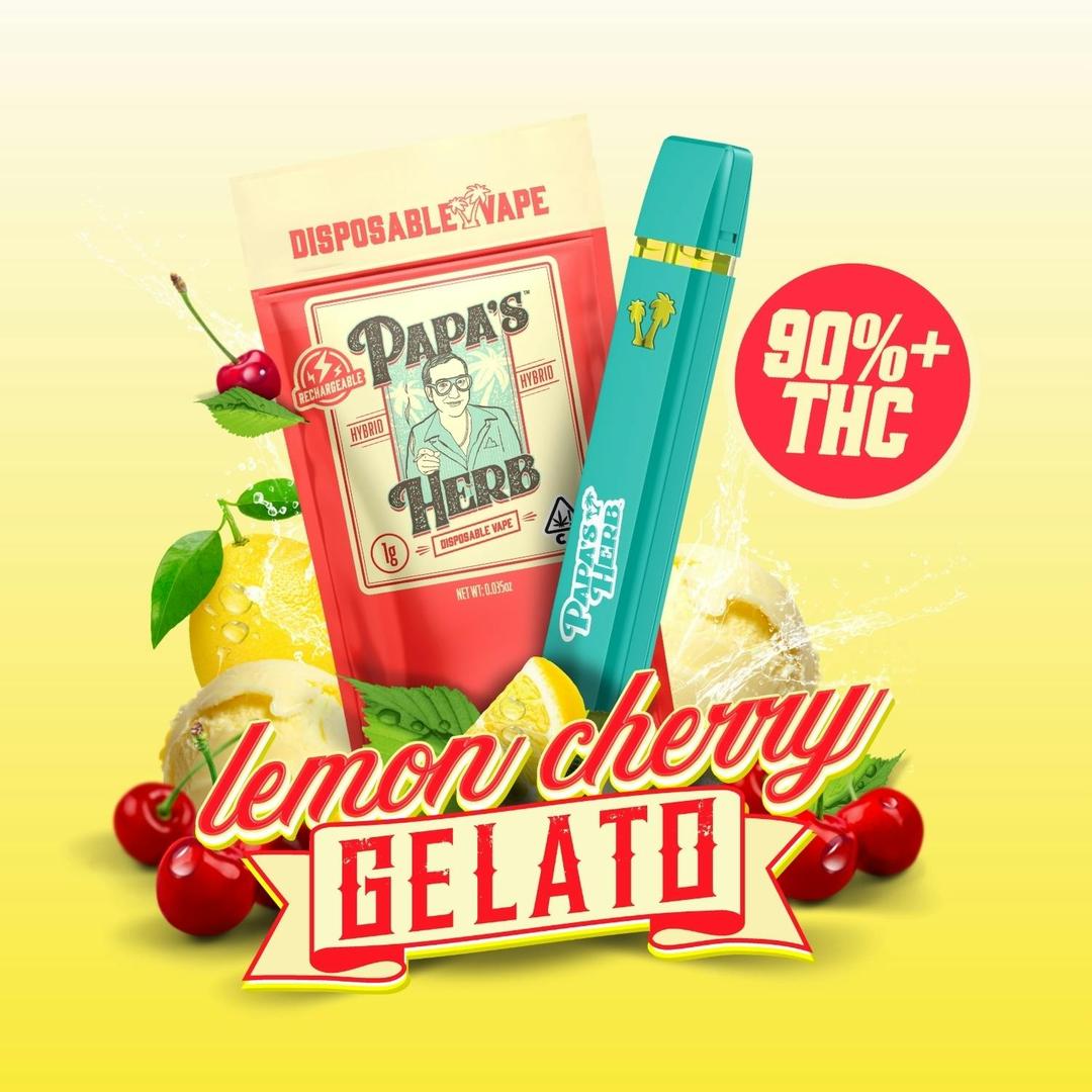 Lemon Cherry Gelato (1g) Disposable Vape Cartridge