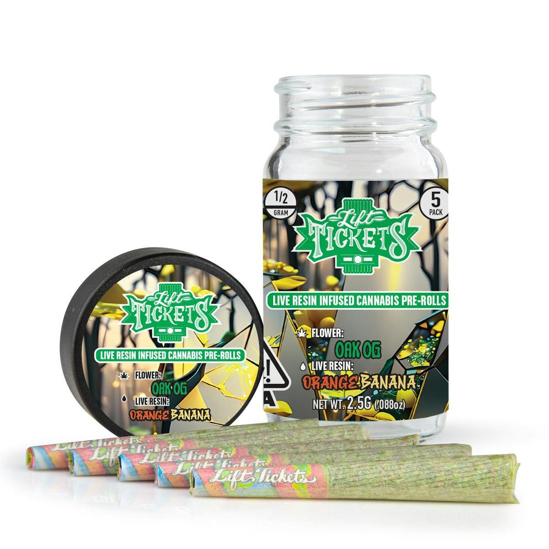 Oak OG x Orange Banana - Infused Pre-Roll 5-Pack