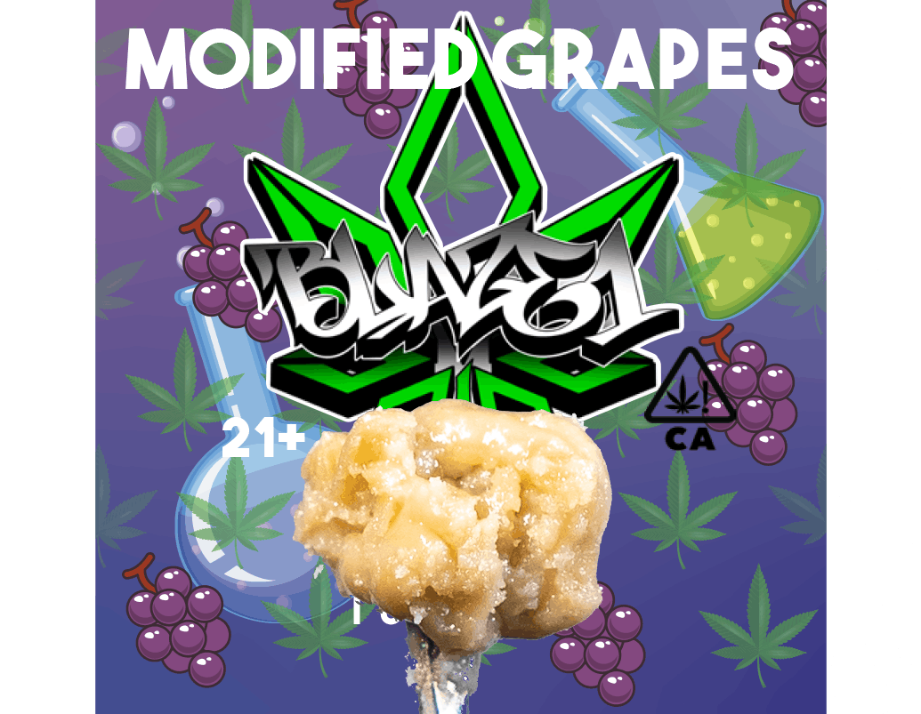 Blaze1 Live Rosin Modified Grapes