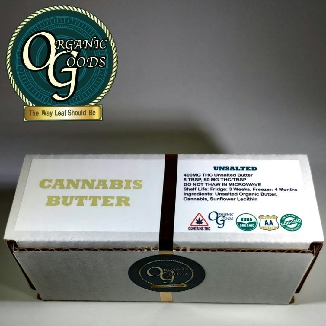 Organic Goods Cannabis Butter Unsalted Alaskan Purple 400 MG
