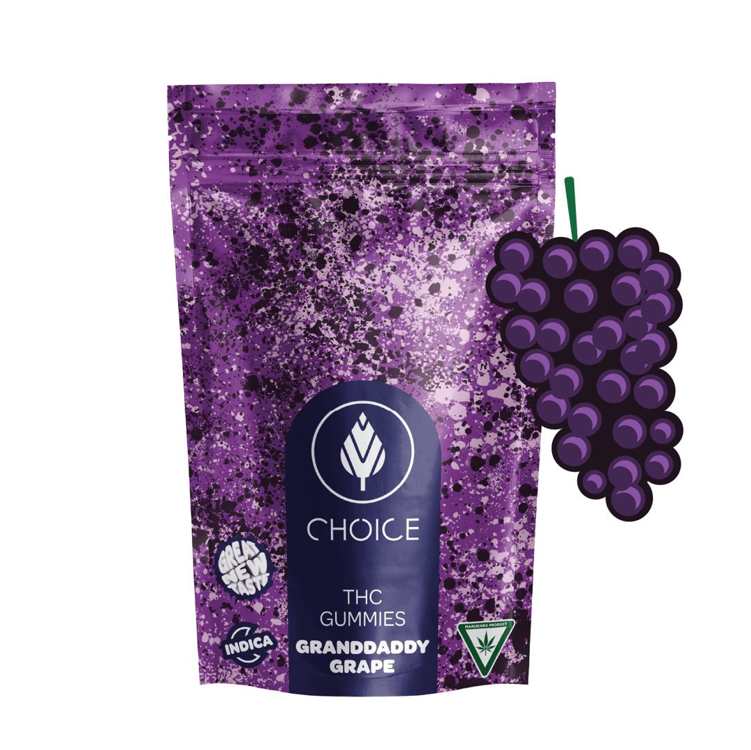Choice Chews - Granddaddy Grape Gummies (Indica) - 100mg