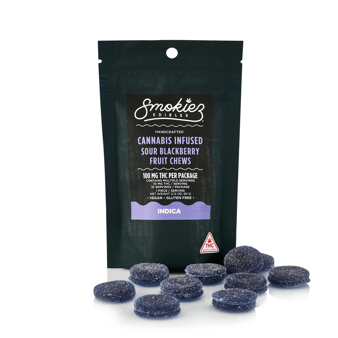 Smokiez: Sour Blackberry Indica [10mg]