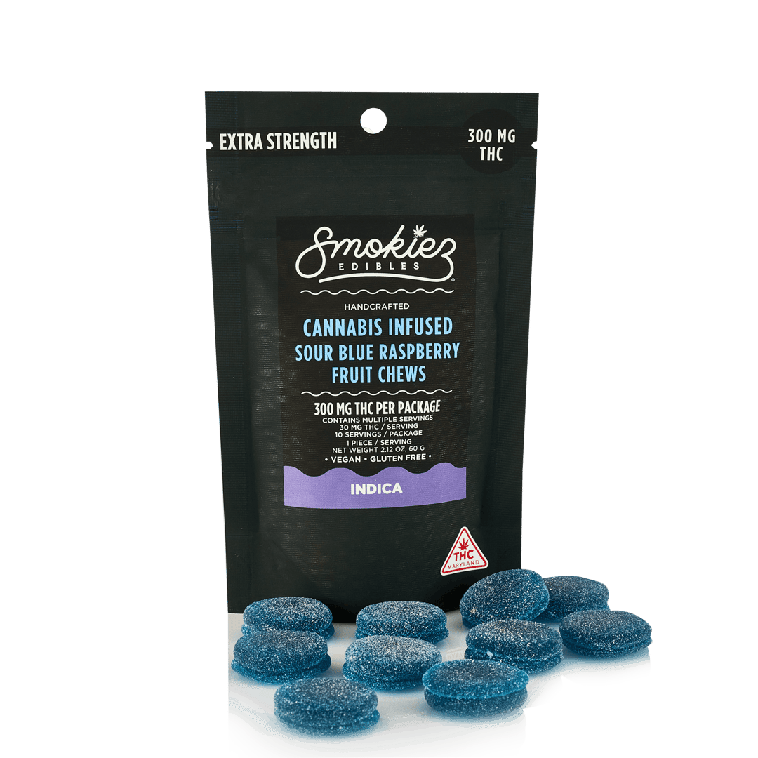 Smokiez Sour Blue Raspberry Indica [30mg]