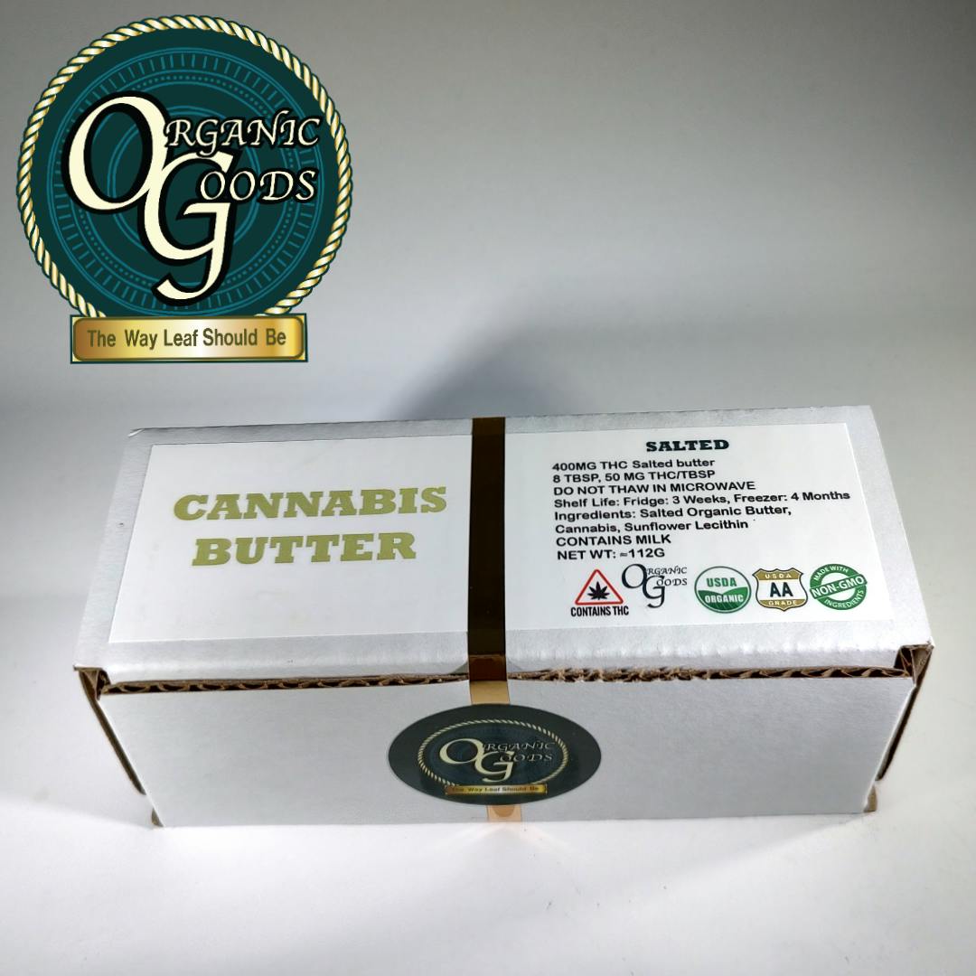 Organic Goods Cannabis Butter Salted Sunset Sherbet 400 MG