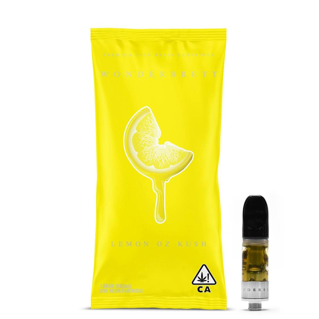 Lemon OZ Kush Live Resin Vape Cartridge - 1g