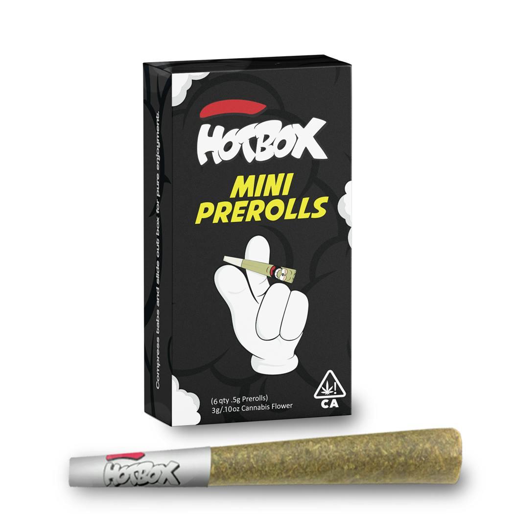 HOTBOX | Kush Cream Hybrid 6 ct/.5 g Mini Prerolls (3 g) Indoor Flower