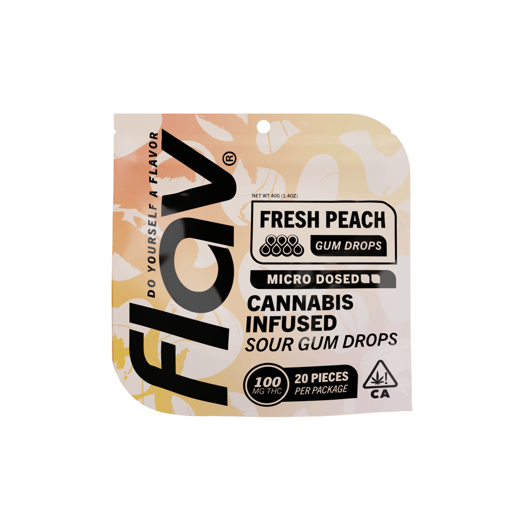 Gummy Drops - Peach Microdosed - 100mg