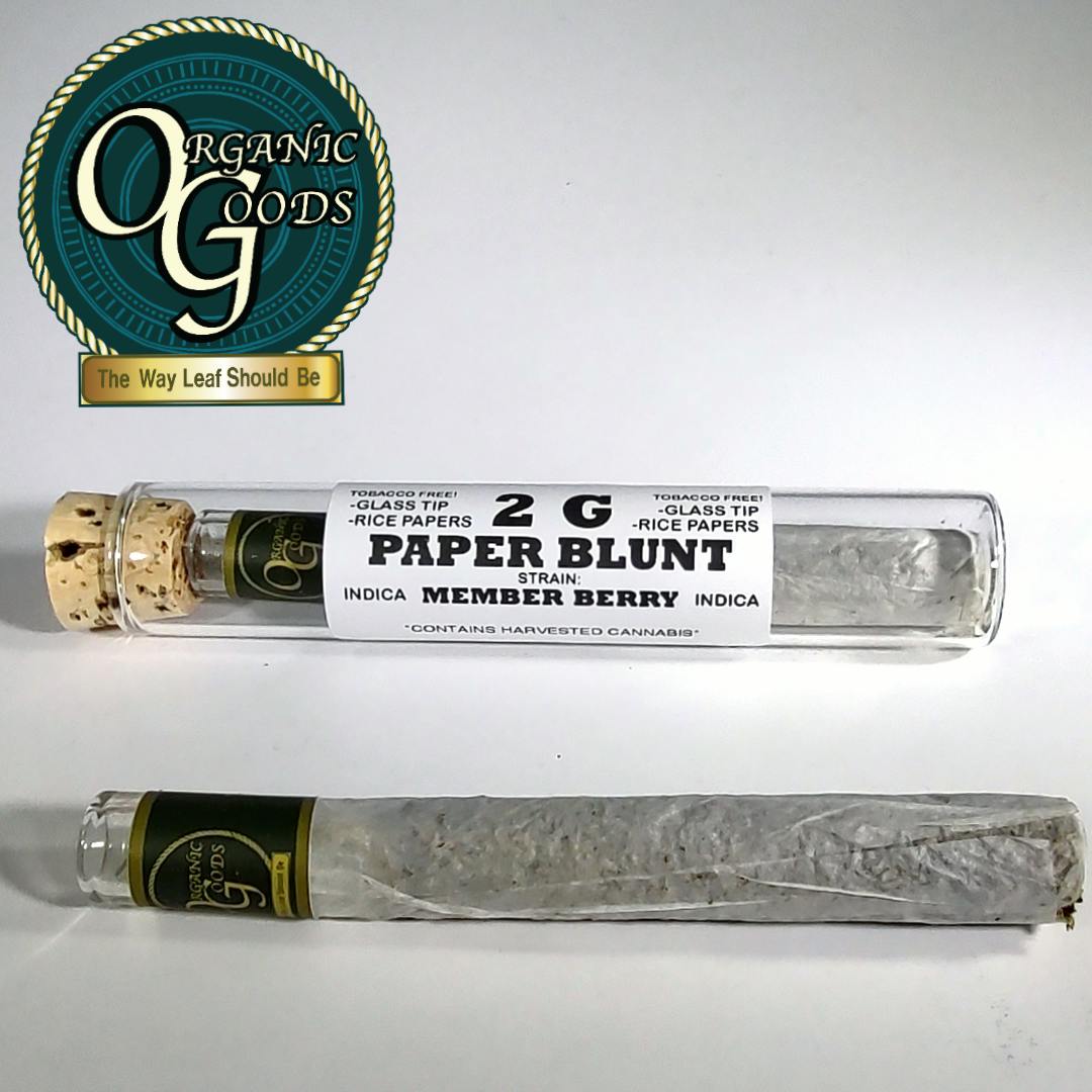 Organic Goods Paper Blunt Member Berry 2 G