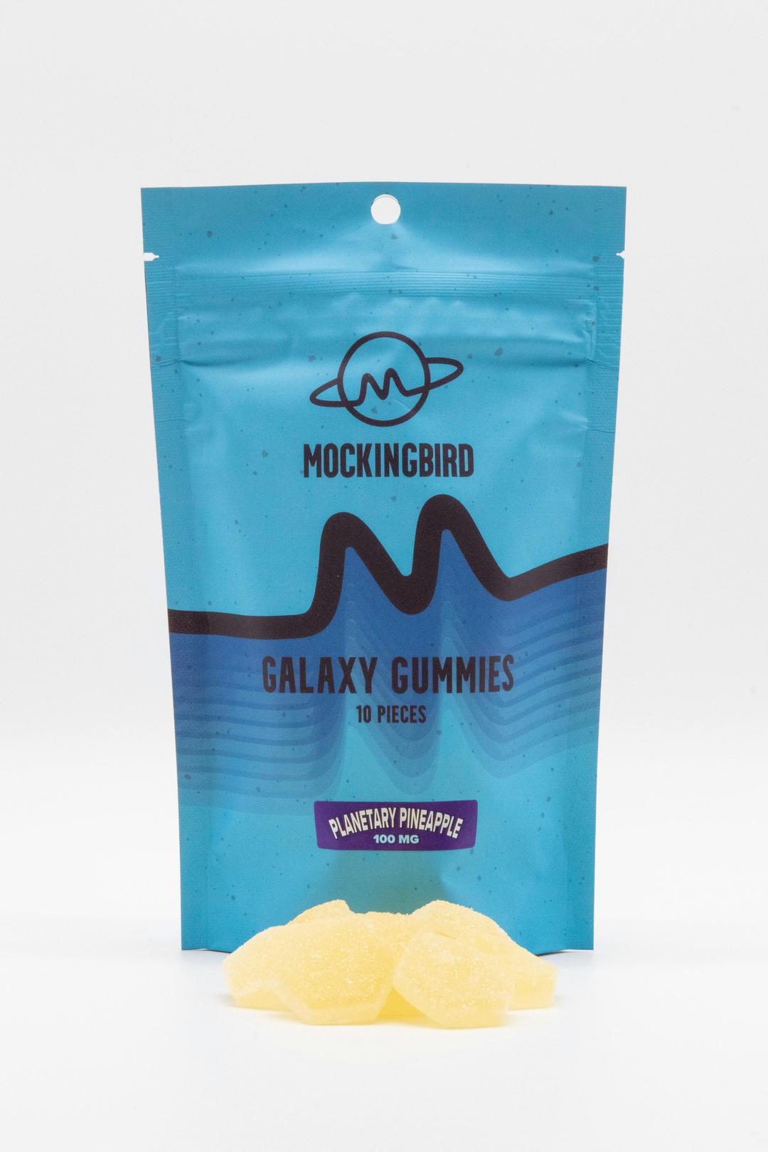 Mockingbird Galaxy Gummies Planetary Pineapple 100mg-10pk