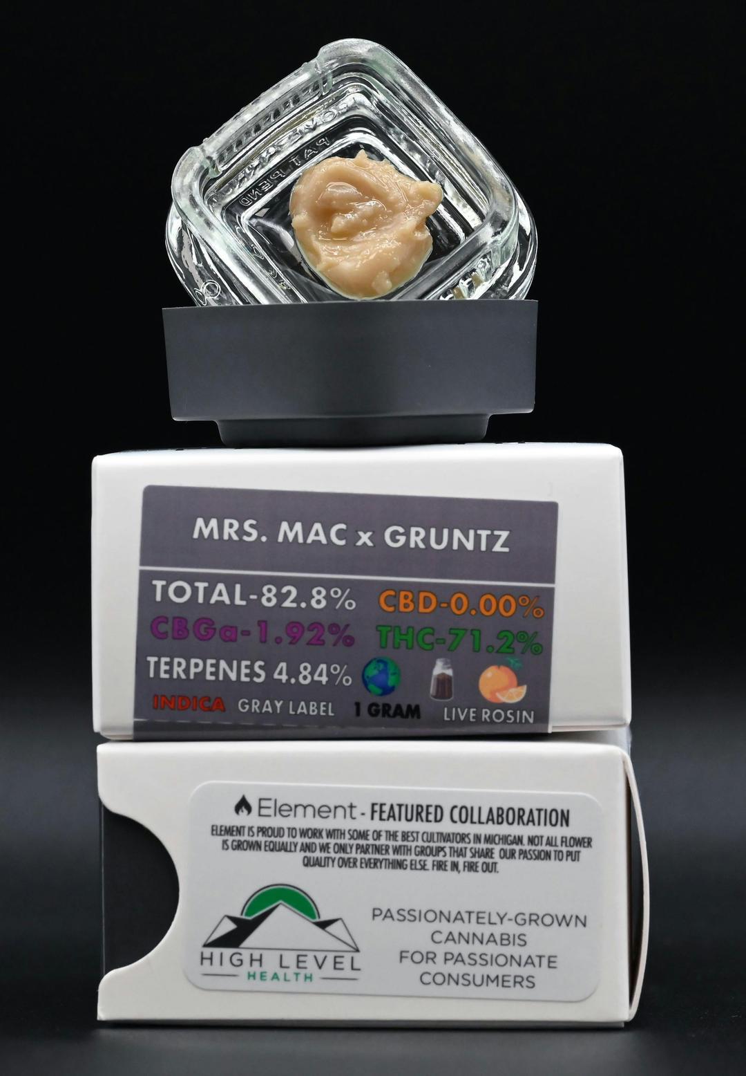 Element Live Rosin 1G - Mrs. Mac x Gruntz