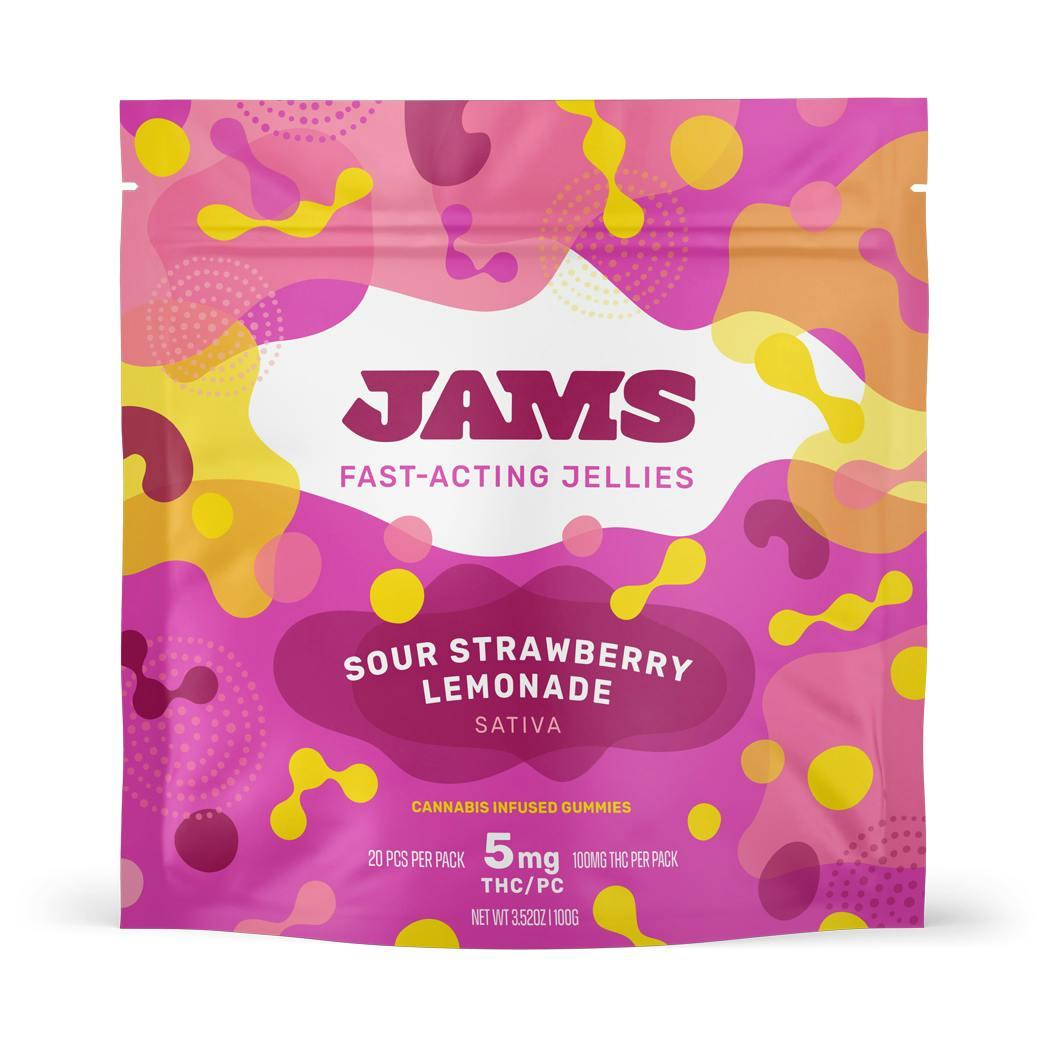 Fast Acting Jellies - Sour Strawberry Lemonade 100mg