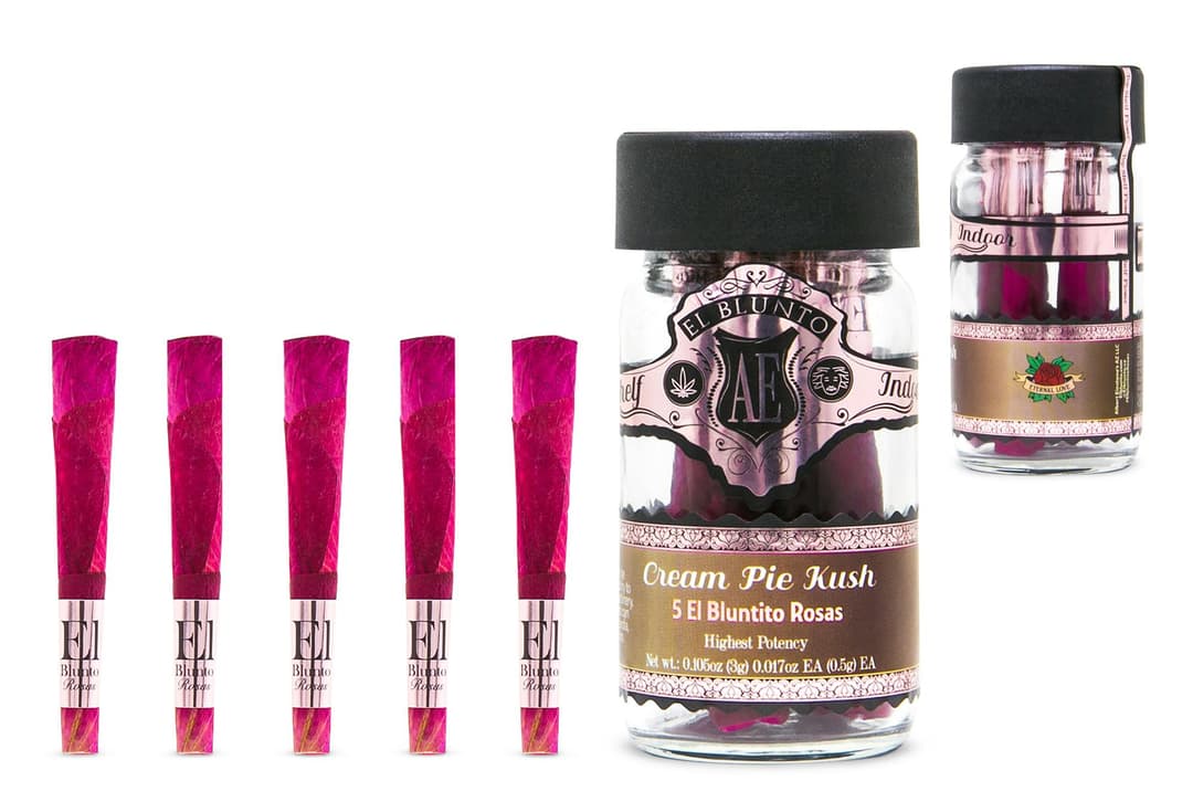 El Bluntito 5-Pack Rosas - Cream Pie Kush - 5 x 0.5G [Mini Rose Joints]
